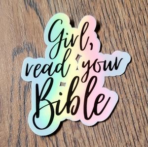 Read Your Bible // Holographic Sticker